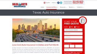 
                            6. Cheap Auto Insurance Texas - Texas Car Insurance | Baja ... - Baja Auto Insurance Portal