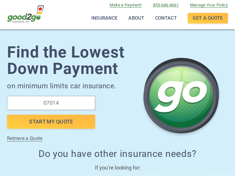 Cheap Car Insurance & Cheap Auto Insurance - Good2Go