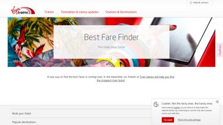 
                            3. Cheap train tickets - best fare finder - Virgin Trains - Virgin Trains Sign Up