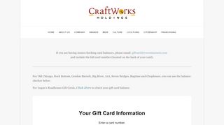 
                            4. Check Balance — CraftWorks Holdings - Craftworks Login