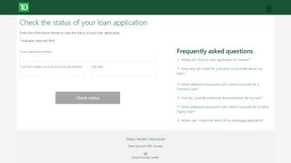 
                            8. Check on your TD Bank loan application - Your Loan Tracker Portal