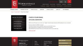 
                            2. Check Your Email | Normandale Community College - Normandale Email Portal