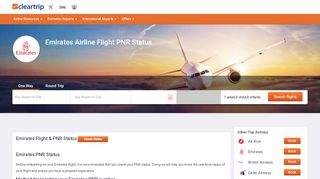 
                            3. Check your Emirates Flight PNR Status on Cleartrip - Emirates Manage Booking Portal