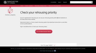 
                            4. Check your rehousing priority - Manchester City Council - Manchestermove Co Uk Portal