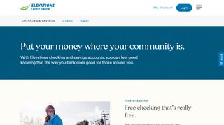 
                            8. Checking & Savings Accounts | elevationscu.com - Elevations Credit Union Online Banking Portal