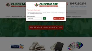 
                            1. Checkmate - Payday Loans & Title Loans & Check Cashing - Checkmate Online Portal