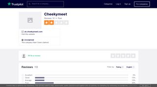 
                            2. Cheekymeet Reviews | Read Customer Service Reviews of uk ... - Cheekymeet Portal