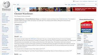 
                            6. Chemist Warehouse - Wikipedia - Chemist Warehouse Login