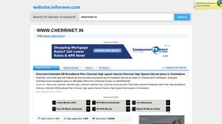 
                            3. cherrinet.in at WI. Cherrinet:Unlimited GB Broadband Plan ... - Cherrinet Login