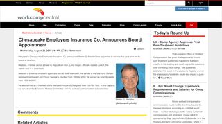 
Chesapeake Employers Insurance Co. Announces Board ...  
