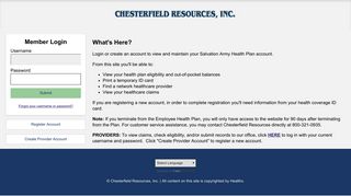 
                            1. Chesterfield Resources - Chesterfield Resources Provider Portal