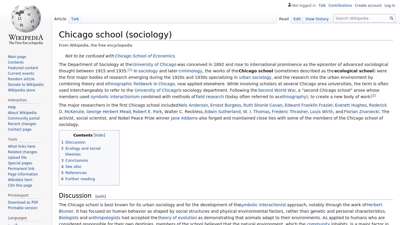 Chicago school (sociology) - Wikipedia