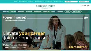 
                            5. Chicago State University: | Home - Chicago State University Portal