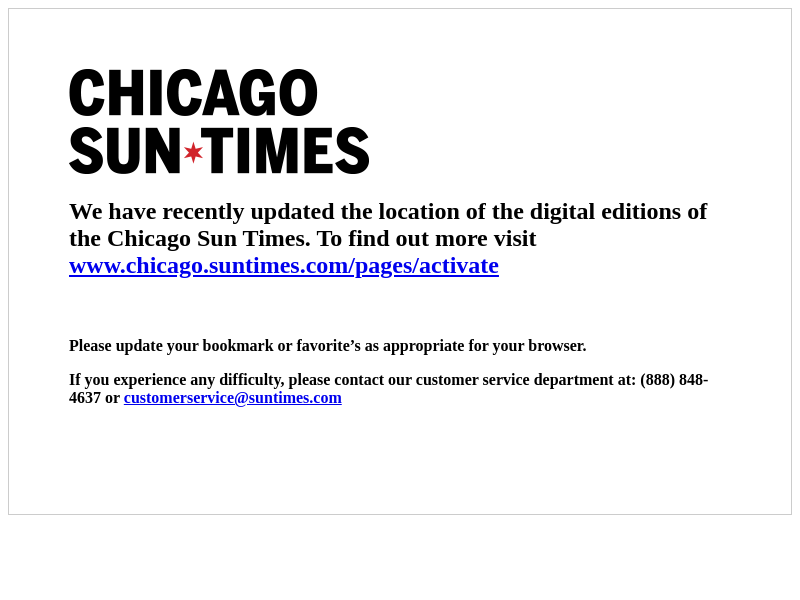 
                            2. Chicago Sun-Times E-Paper