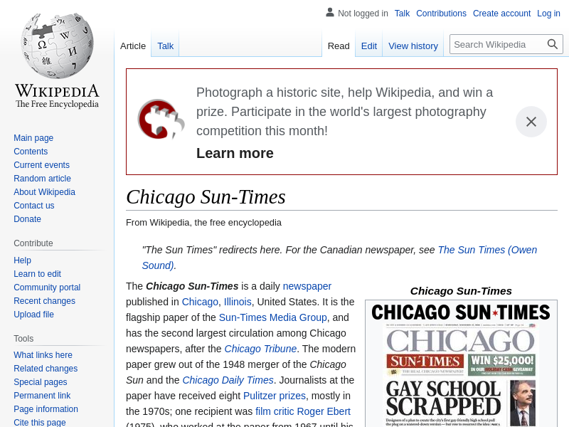 
                            6. Chicago Sun-Times - Wikipedia