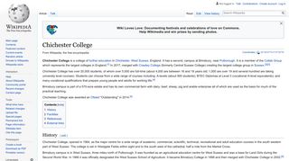 
                            7. Chichester College - Wikipedia - Chichester College Student Portal