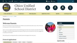 
                            3. Chico Unified School District - Parents - Aries Sign In Chico
