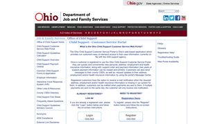 
                            1. Child Support Customer Service Web Portal - Ohio Department of Job ... - Odjfs Web Portal