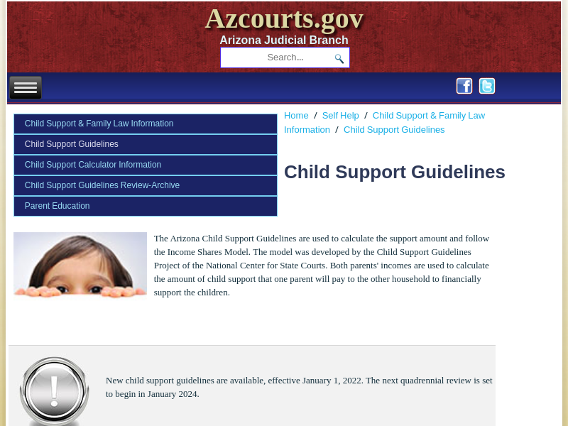 
                            2. Child Support Guidelines - Arizona Judicial Branch