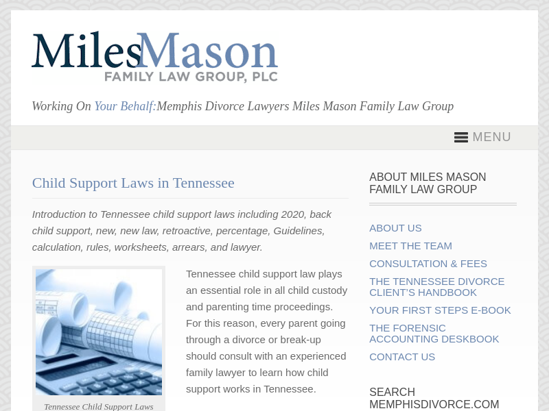 
                            7. Child Support Laws in Tennessee - Tennessee divorce law ...