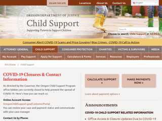 
Child Support - Oregon Department of Justice : Child Support
