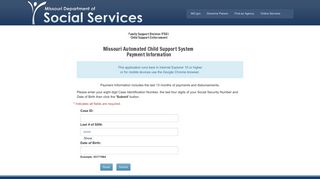 
                            9. Child Support Payment Information - MO.gov - Paulding County Child Support Portal