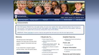 
                            2. Child Support - Pennsylvania Child Support Program - Montgomery County Pa Child Support Portal