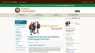 
                            2. Child Support Services - County of Sonoma - Sonoma County Child Support Portal