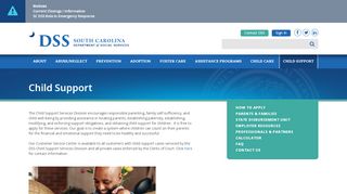
                            6. Child Support - South Carolina Department of Social Services - Richland County Child Support Portal