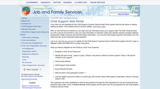 Child Support Web Portal - Cuyahoga Job & Family Services - Cuyahoga County Child Support Web Portal