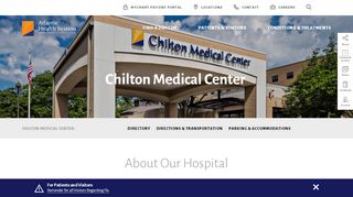 Chilton Medical Center - Hospital in Pompton Plains, NJ - Atlantic Health - Chilton Patient Portal