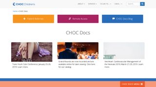 
                            5. CHOC Docs - CHOC Childen's - Choc Provider Portal