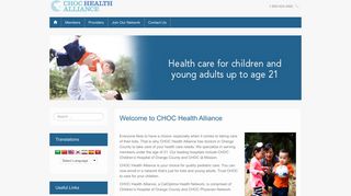 
                            3. CHOC Health Alliance - Choc Provider Portal