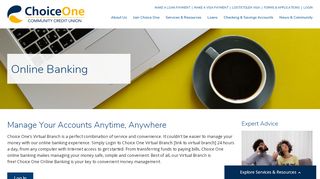 
                            1. Choice One Online Banking | Virtual Branch Services | Choice ... - Choice One Fcu Virtual Branch Login