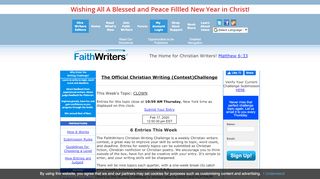 
Christian Writing Challenge, Writing Contest | FaithWriters  
