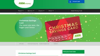 
                            5. Christmas Savings Card | Asda Money - Asda Card Portal