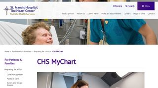 CHS MyChart | St. Francis - St. Francis Hospital - Catholic ... - St Francis Hospital Portal