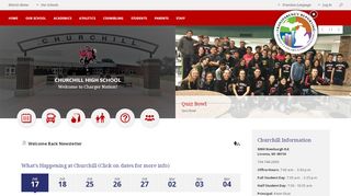 
                            7. Churchill High School / Homepage - Livonia Public Schools - Churchill Education Portal