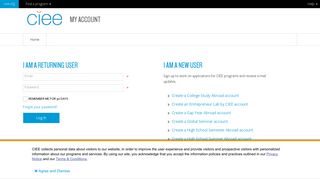 CIEE My Account - Ciee Beacon Portal