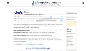 
                            3. Cintas Application, Jobs & Careers Online - Cintas Careers Sign In