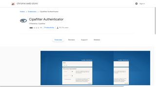 
                            2. Cipafilter Authenticator - Google Chrome - Portal Cipafilter Login