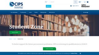 
                            5. CIPS Student Zone & Study Resources - The Chartered ... - Mycips Login