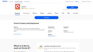 
                            8. Circle K Careers and Employment | Indeed.com - Circle K Jobs Portal