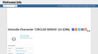 
                            7. circled minus - FileFormat.Info - Minus Sign In Circle