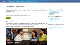 
Cisco Expert-Level Training: Login Page
