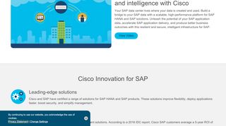 
Cisco UCS Solutions for SAP HANA - Cisco  
