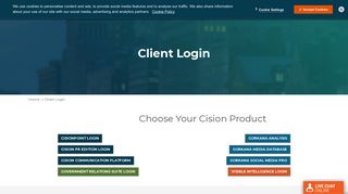 
                            8. Cision Client Login - Vocus Com Portal