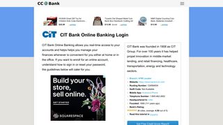 
                            8. CIT Bank Online Banking Login - CC Bank - Bankoncit Portal