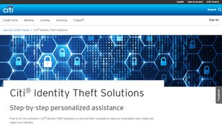 
                            2. Citi® Free Identity Theft Solutions | Citi.com - Citibank - Citi Credit Monitoring Portal