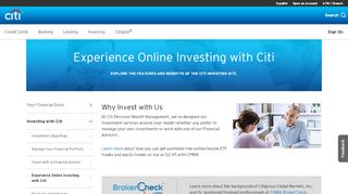
                            3. Citi Personal Wealth Management - Citibank - Citi Private Wealth Management Portal